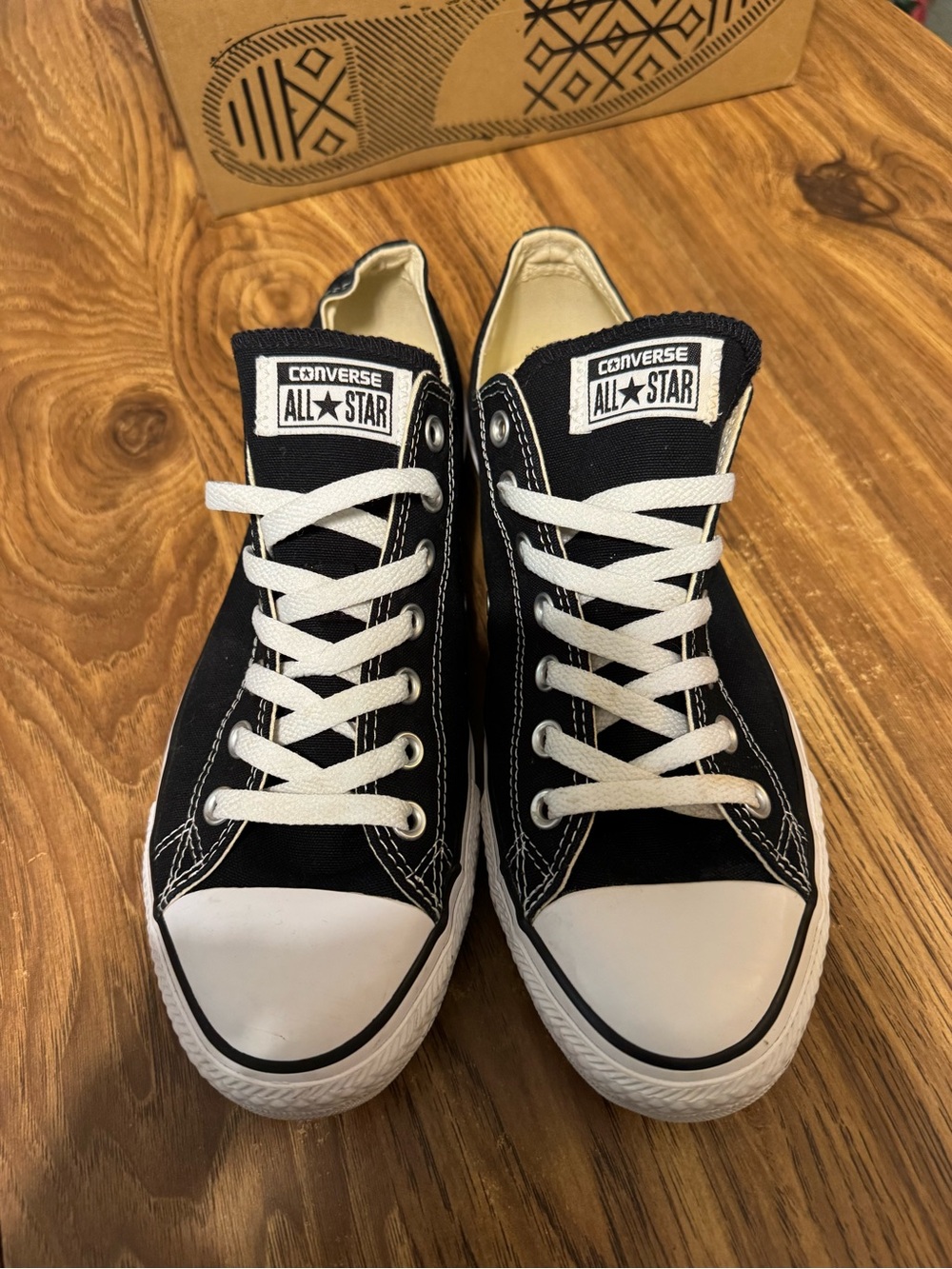 Converse Black & White Low Top Canvas Sneakers